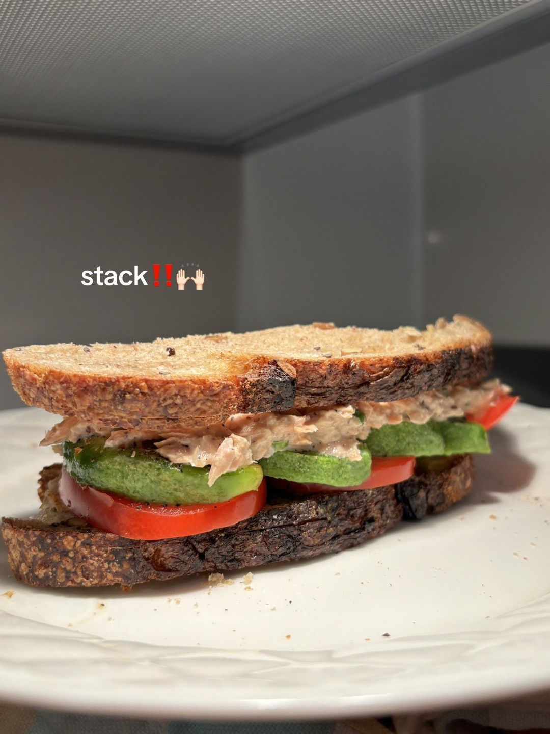 Easy Tunacado Sandwich Recipe: Tuna, Yogurt, and Pesto on Toast