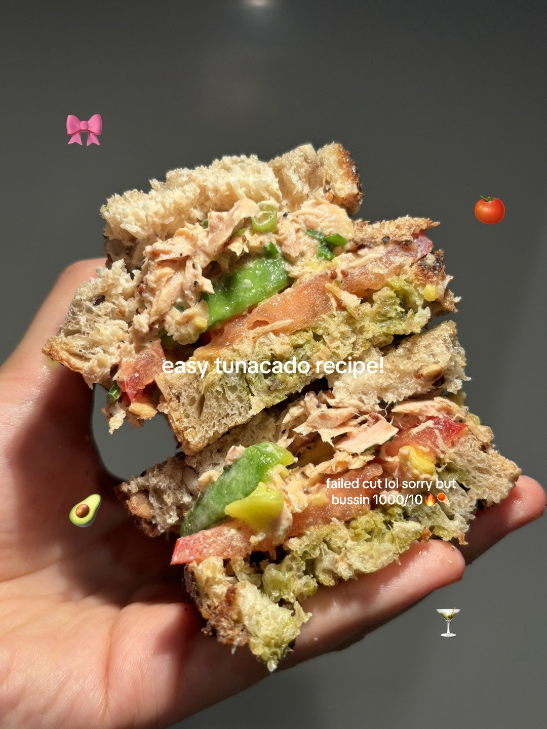 Easy Tunacado Sandwich Recipe: Tuna, Yogurt, and Pesto on Toast