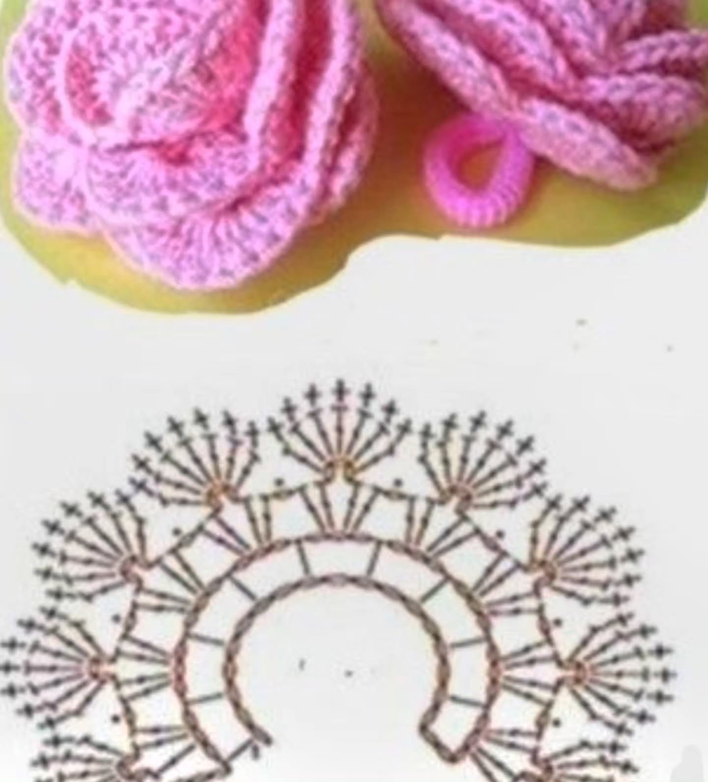 Elegant Crochet Placemats with Decorative Rose Napkin Rings in Green, Pink, and Dusty Rose