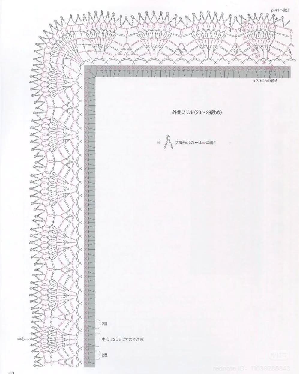 Elegant Double Ruffle Lace Doily Crochet Pattern with Chart