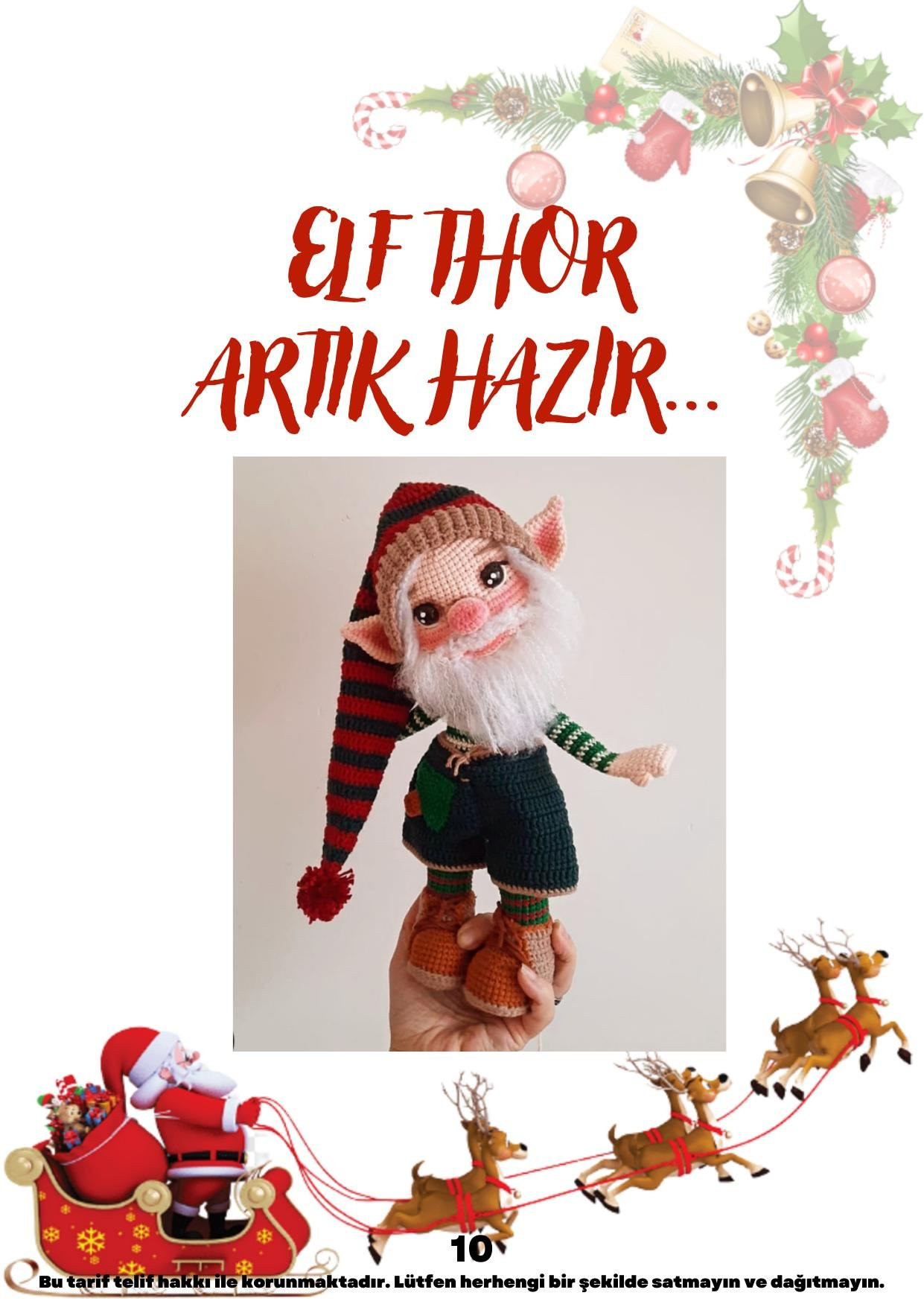 Elf Thor Crochet Amigurumi Pattern by Handmade White Lover