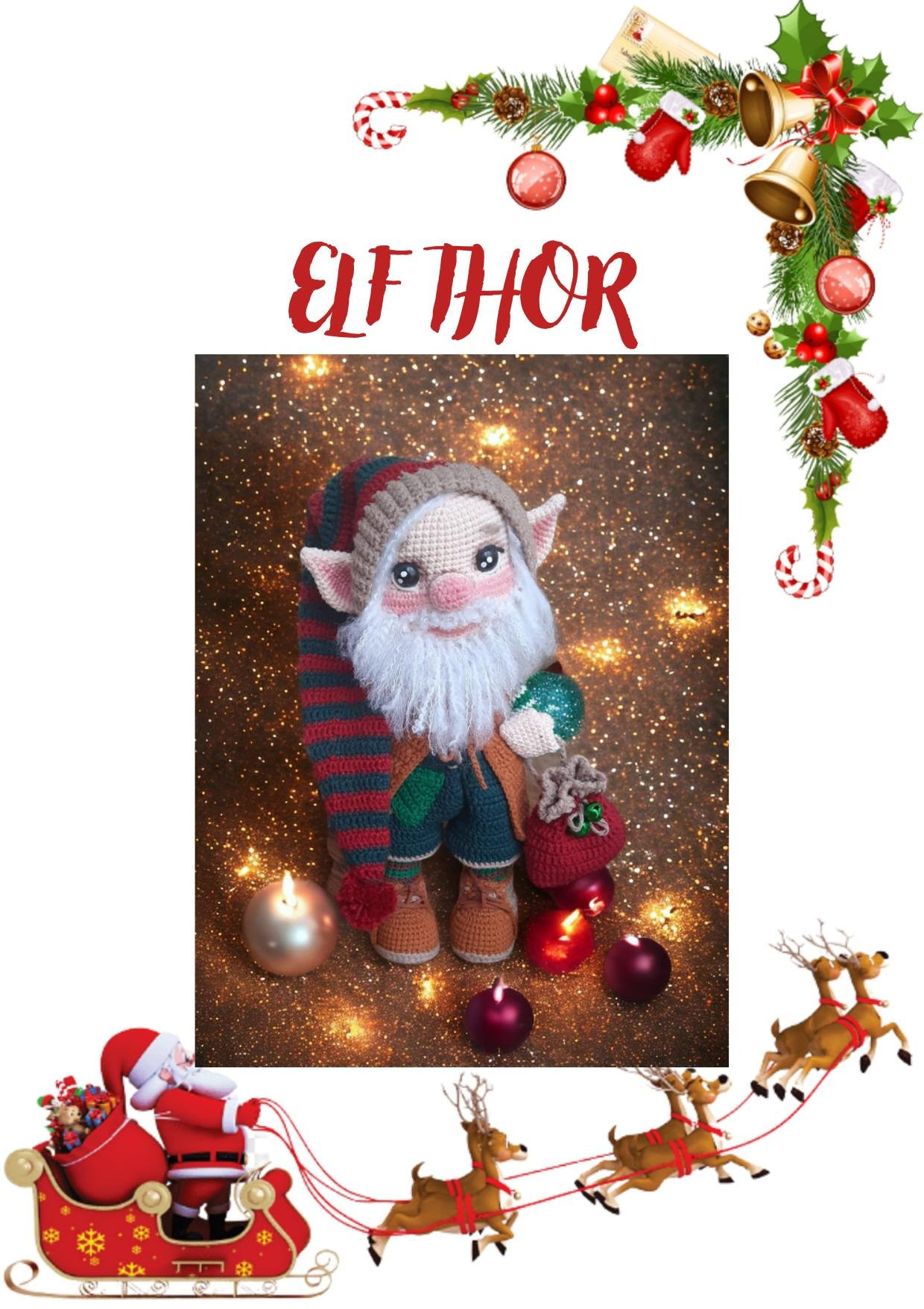 Elf Thor Crochet Amigurumi Pattern by Handmade White Lover
