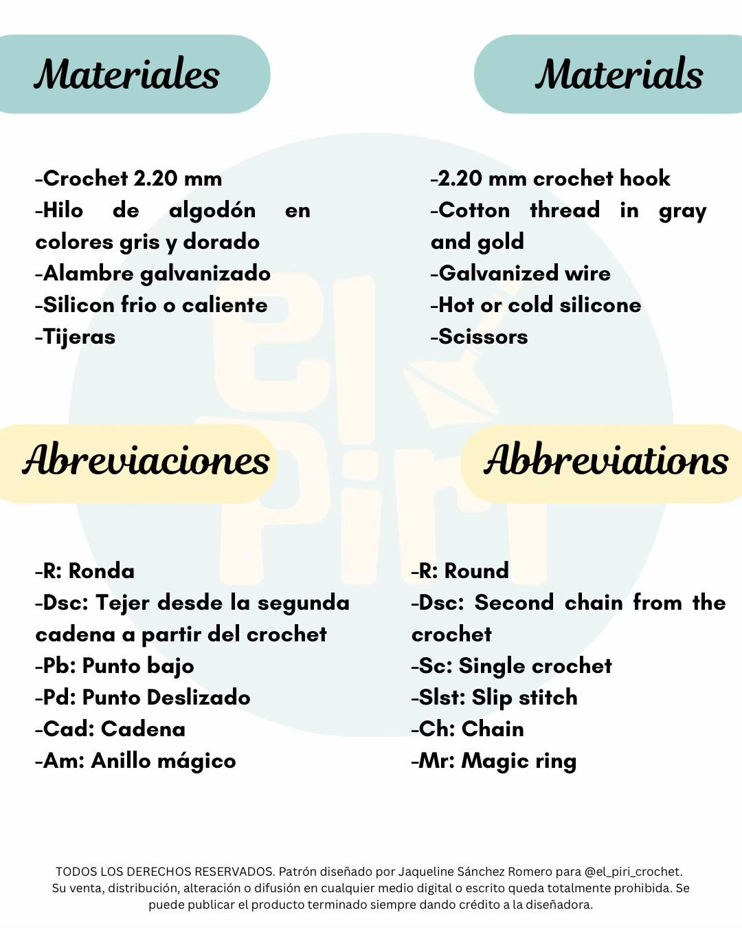 Espada para Amigurumi: Patrón Gratuito de Móc Len