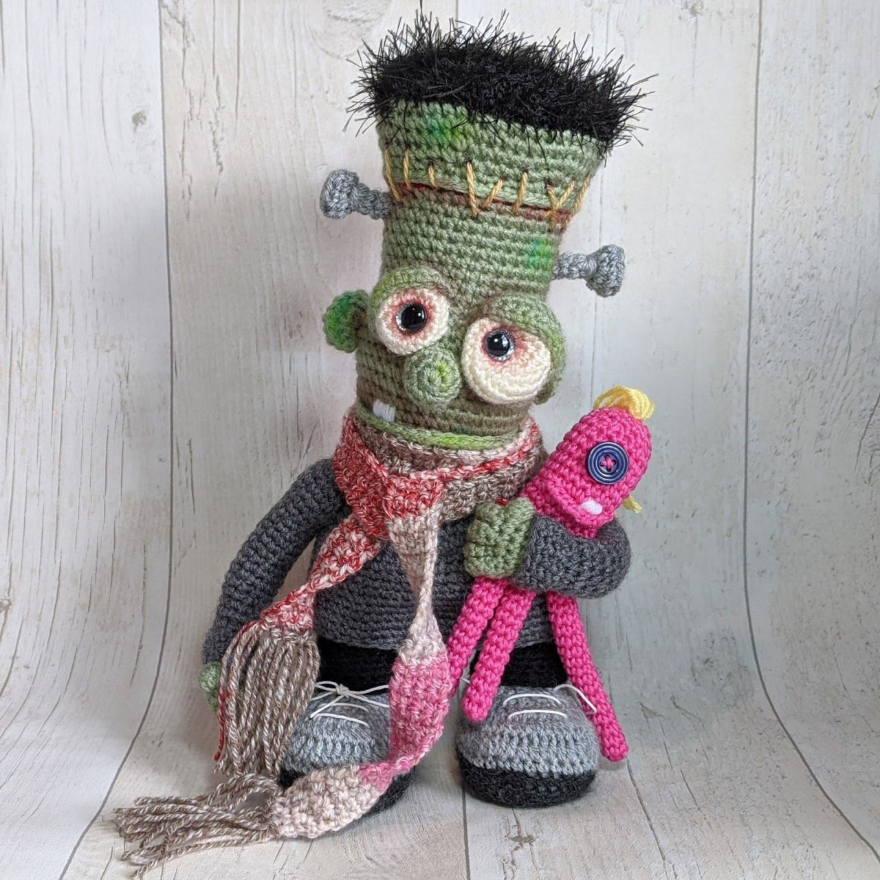 Farley the Mini Monster Crochet Pattern by Cottontail & Whiskers