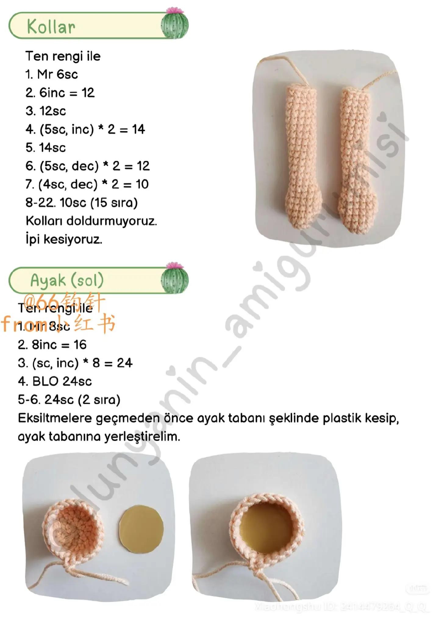 Farya Doll Amigurumi Crochet Pattern with Cactus