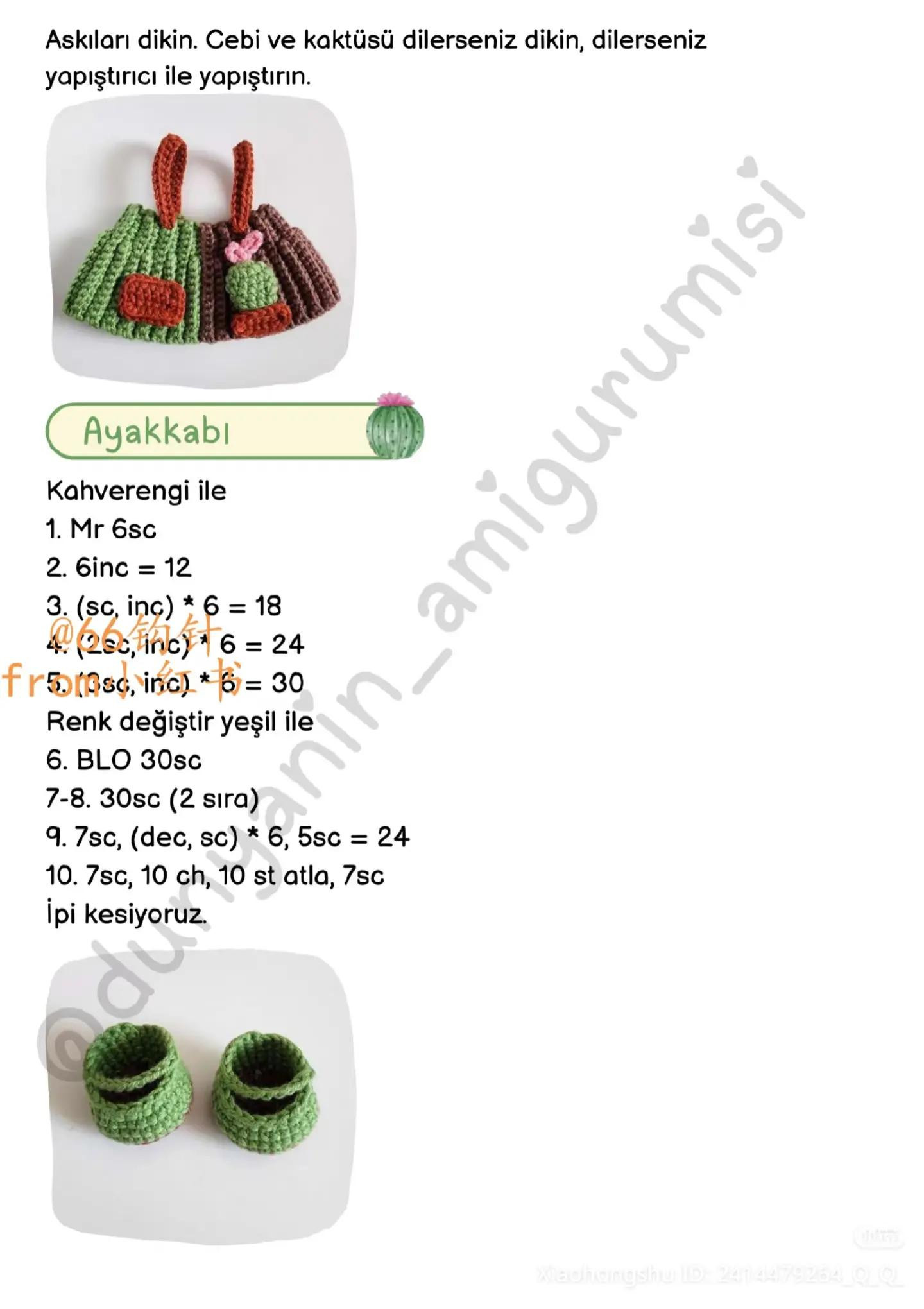 Farya Doll Amigurumi Crochet Pattern with Cactus