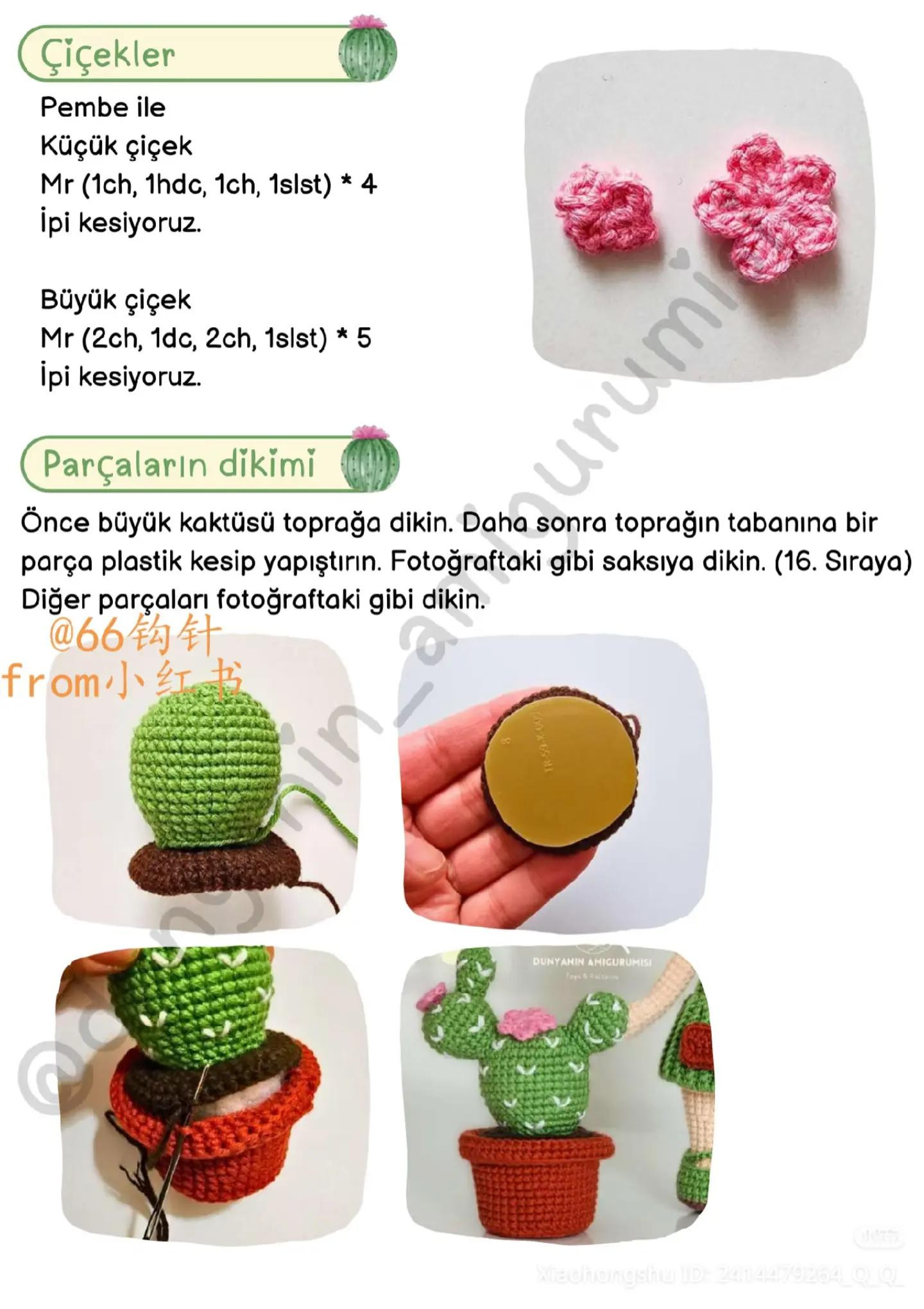Farya Doll Amigurumi Crochet Pattern with Cactus
