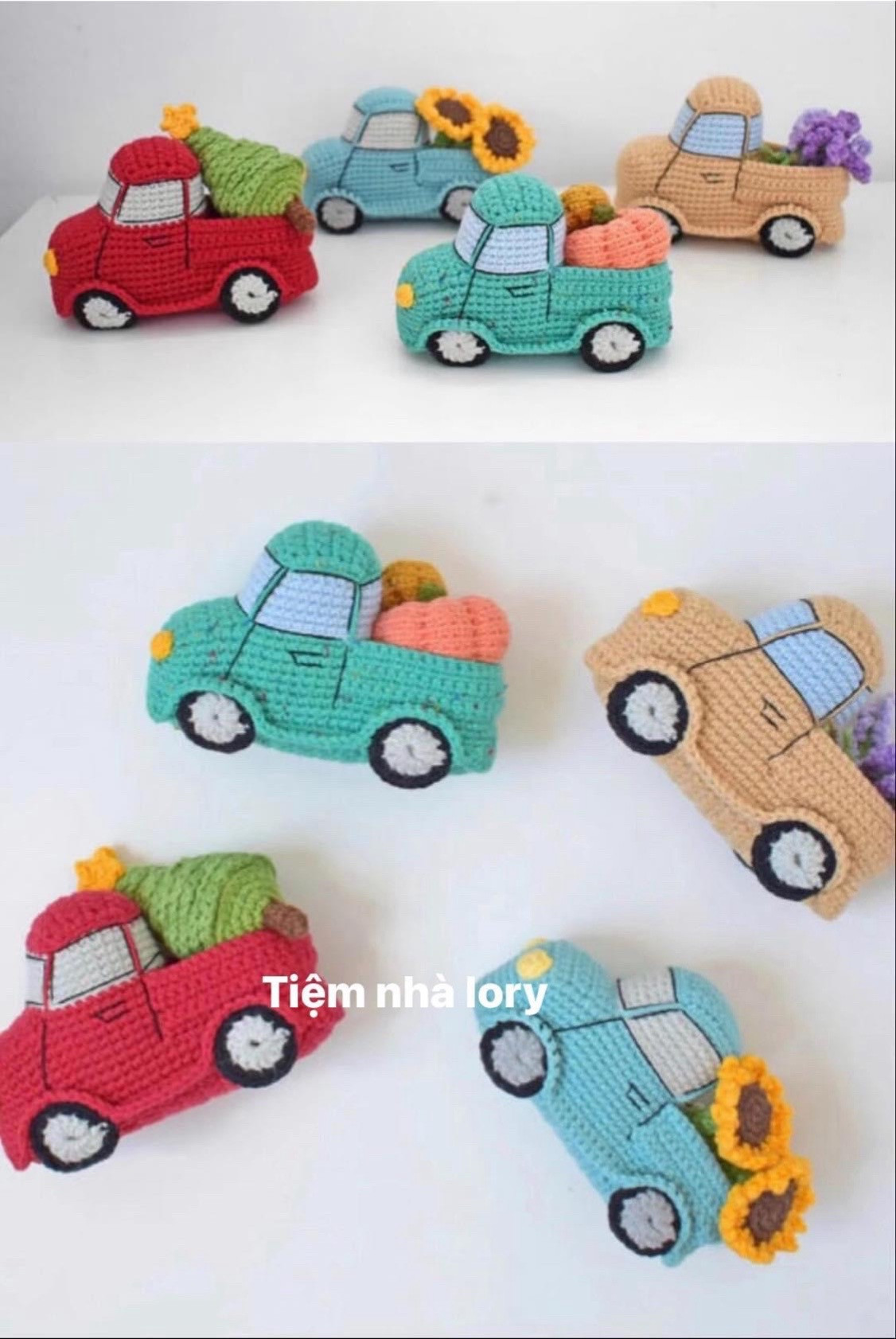Four Seasons Small Truck Crochet Pattern Tutorial