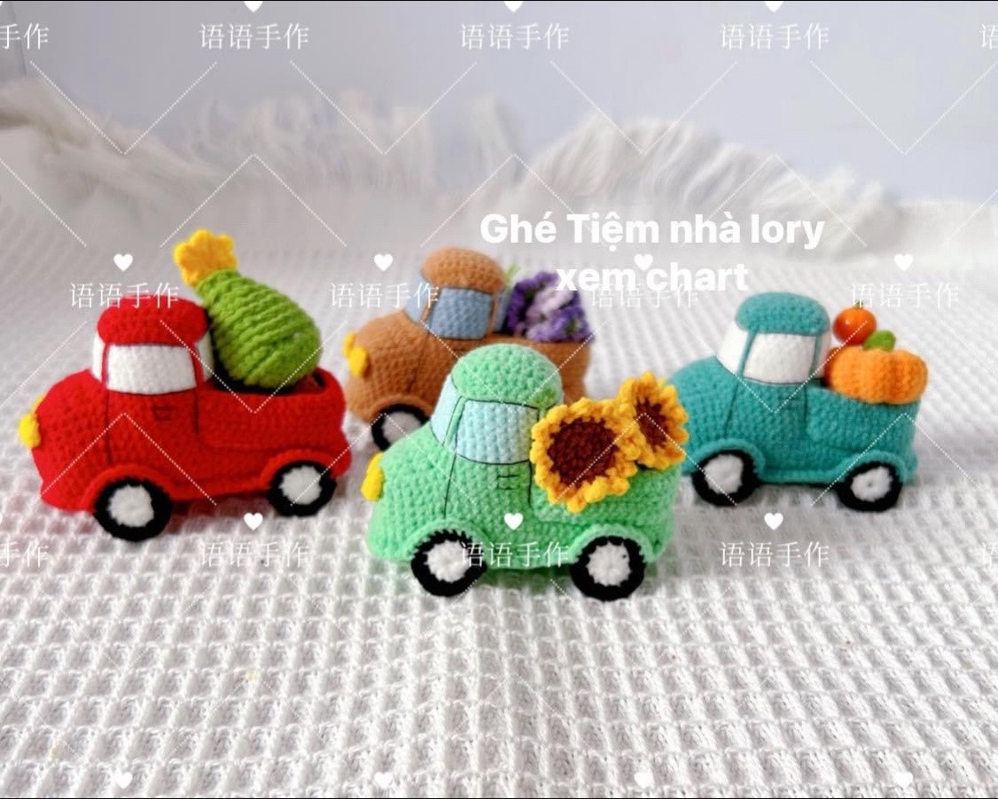 Four Seasons Small Truck Crochet Pattern Tutorial
