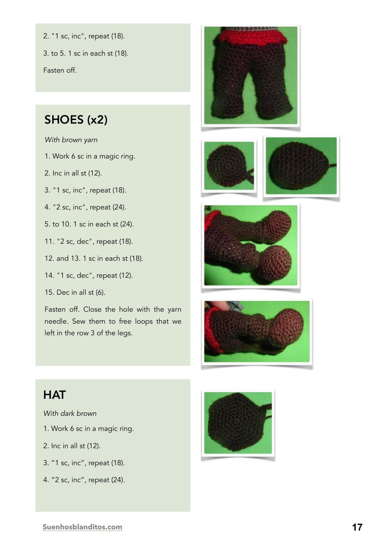 Freddy Krueger Amigurumi Pattern by Sueños Blanditos - Horror Doll Crochet Tutorial
