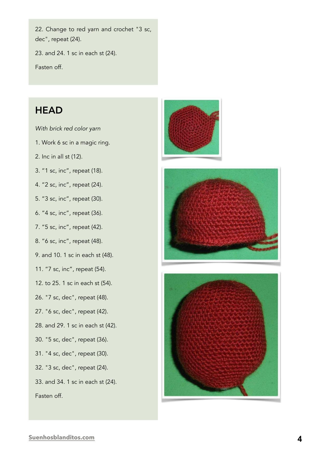 Freddy Krueger Amigurumi Pattern by Sueños Blanditos - Horror Doll Crochet Tutorial