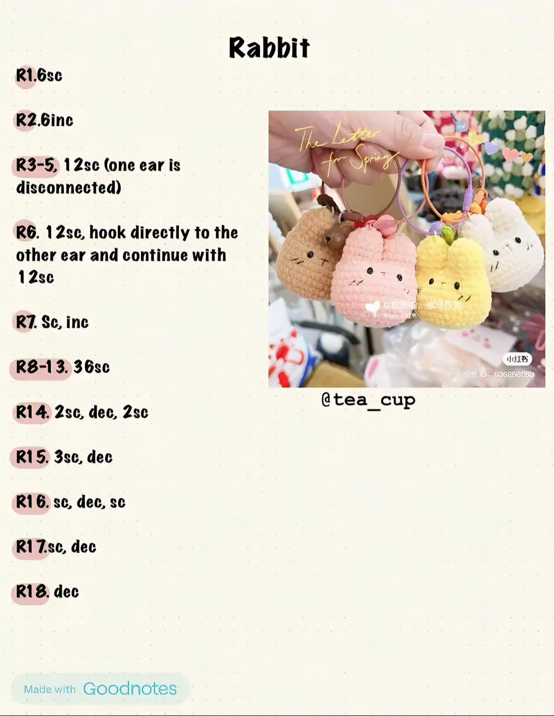 Free Amigurumi Crochet Patterns PDF: Pochacco, Rabbit, Macaroon, Kitty & Yellow Bird