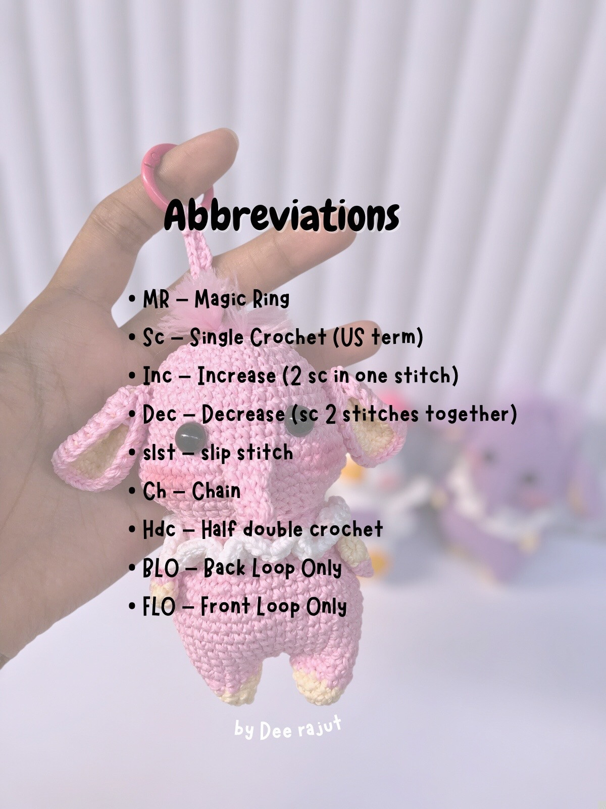 Free Amigurumi Elephant Pattern: Head, Nose, Legs, Ears & Hands