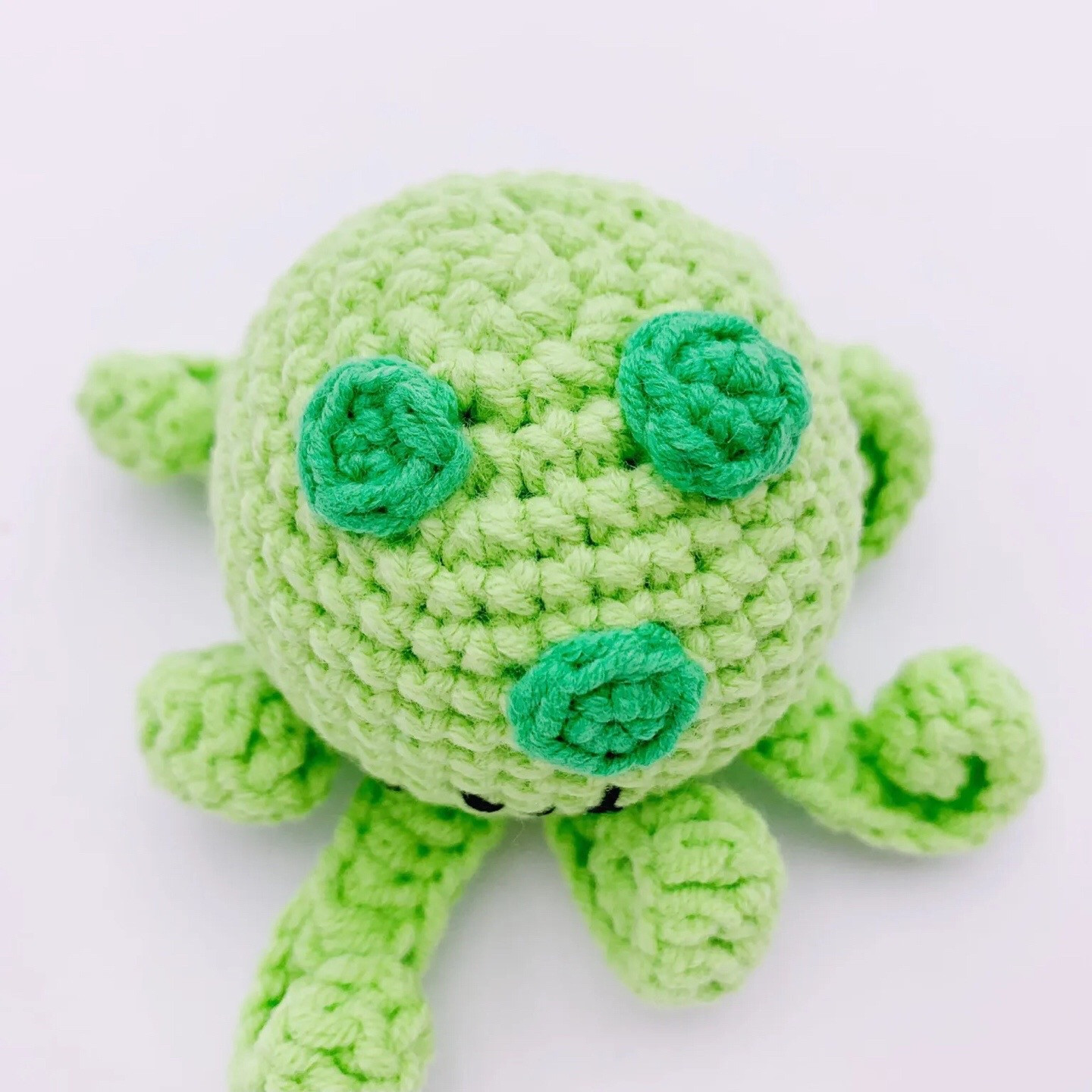Free Amigurumi Pattern: Cute Green Octopus with Step-by-Step Instructions