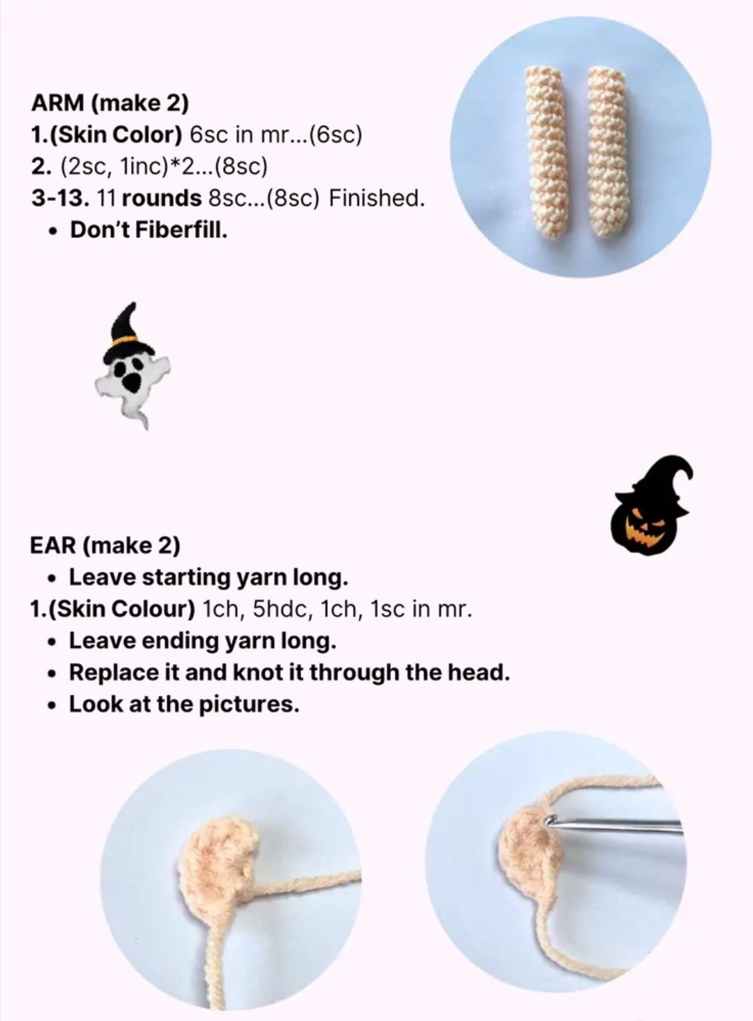 Free Amigurumi Witch Doll Pattern with Detailed Instructions