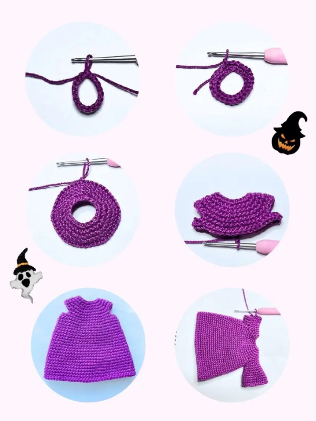 Free Amigurumi Witch Doll Pattern with Detailed Instructions