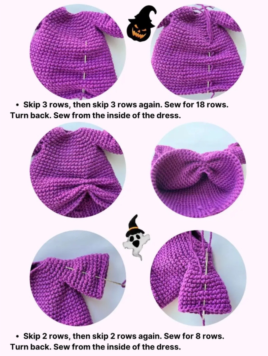 Free Amigurumi Witch Doll Pattern with Detailed Instructions