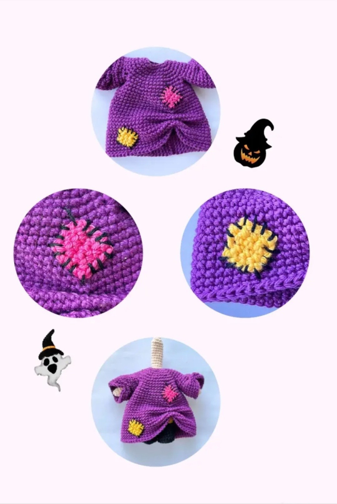 Free Amigurumi Witch Doll Pattern with Detailed Instructions