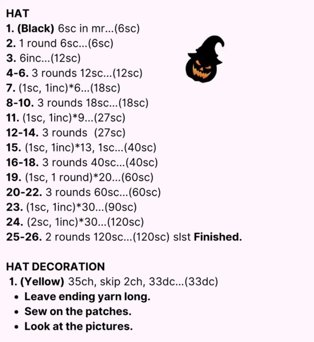 Free Amigurumi Witch Doll Pattern with Detailed Instructions