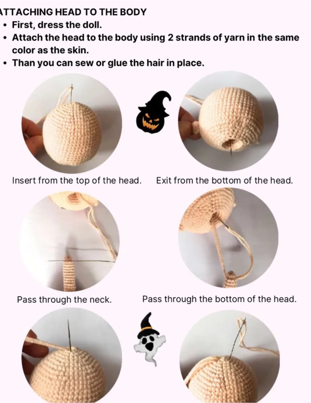Free Amigurumi Witch Doll Pattern with Detailed Instructions