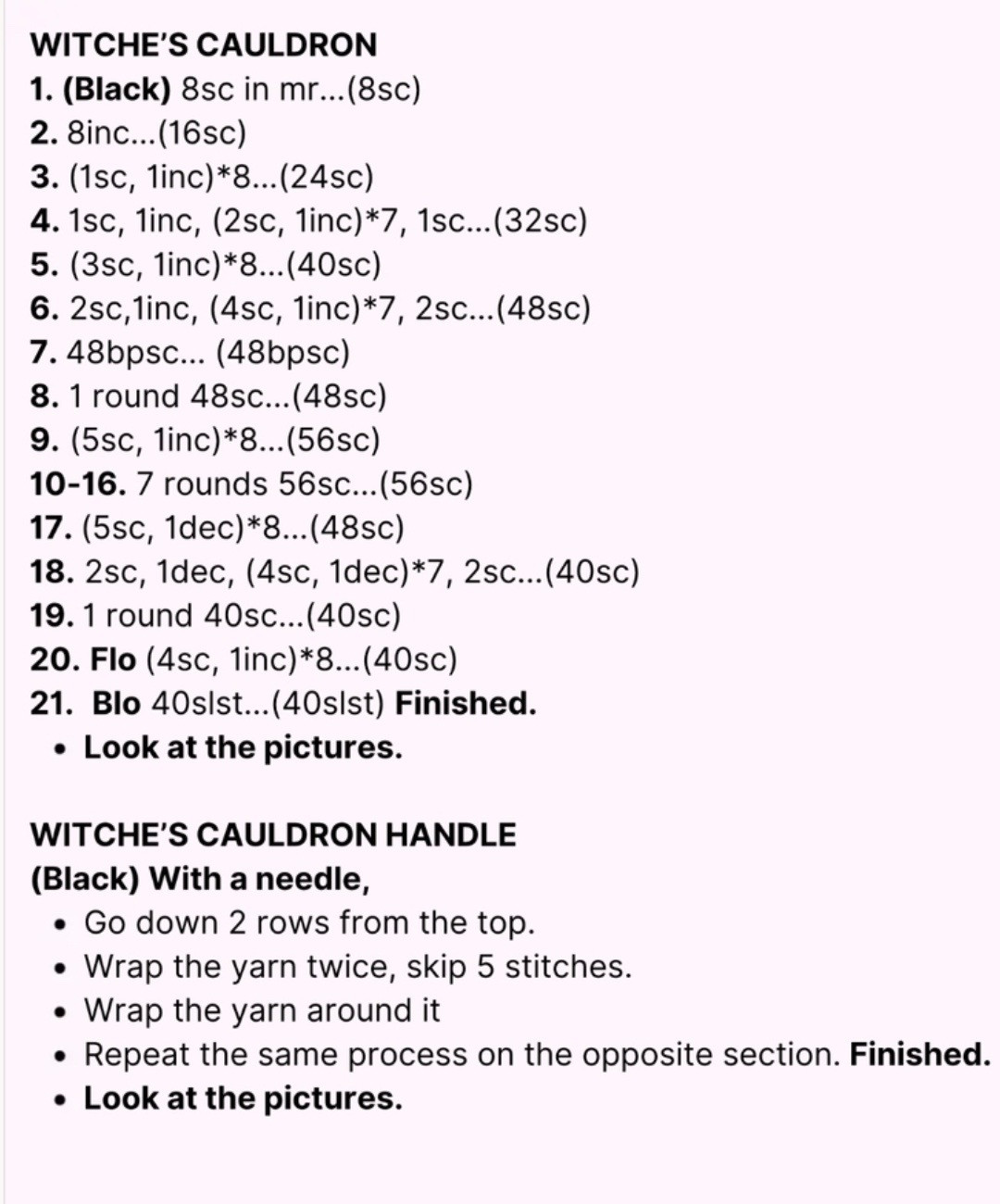 Free Amigurumi Witch Doll Pattern with Detailed Instructions