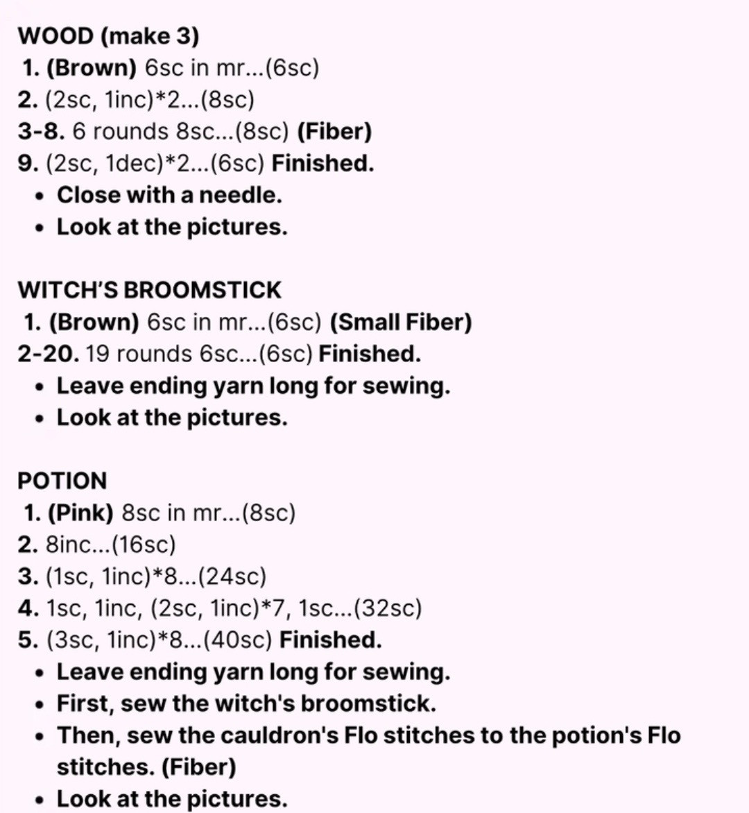 Free Amigurumi Witch Doll Pattern with Detailed Instructions