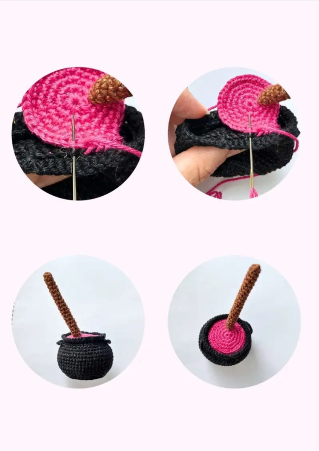 Free Amigurumi Witch Doll Pattern with Detailed Instructions