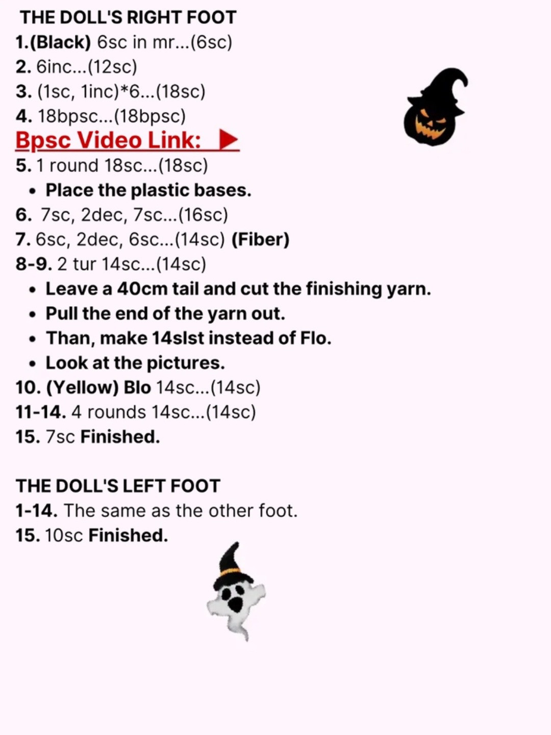 Free Amigurumi Witch Doll Pattern with Detailed Instructions