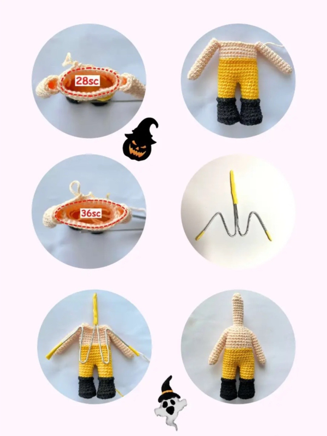 Free Amigurumi Witch Doll Pattern with Detailed Instructions