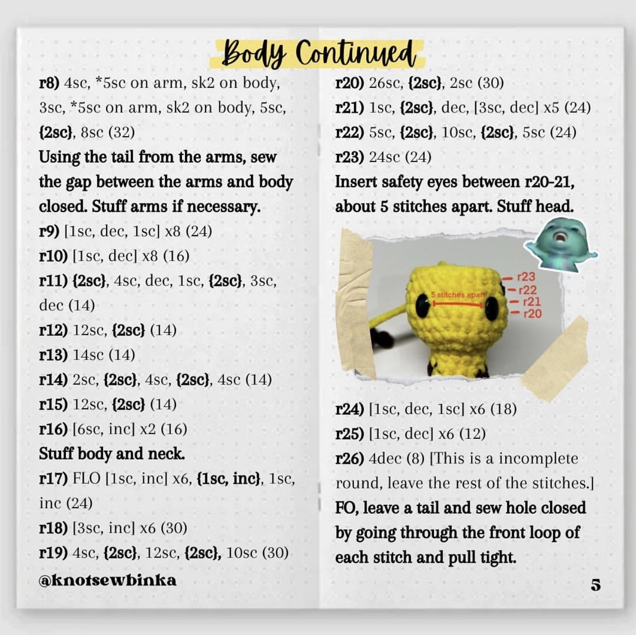 Free Baby Giraffe Amigurumi Crochet Pattern with Step-by-Step Instructions