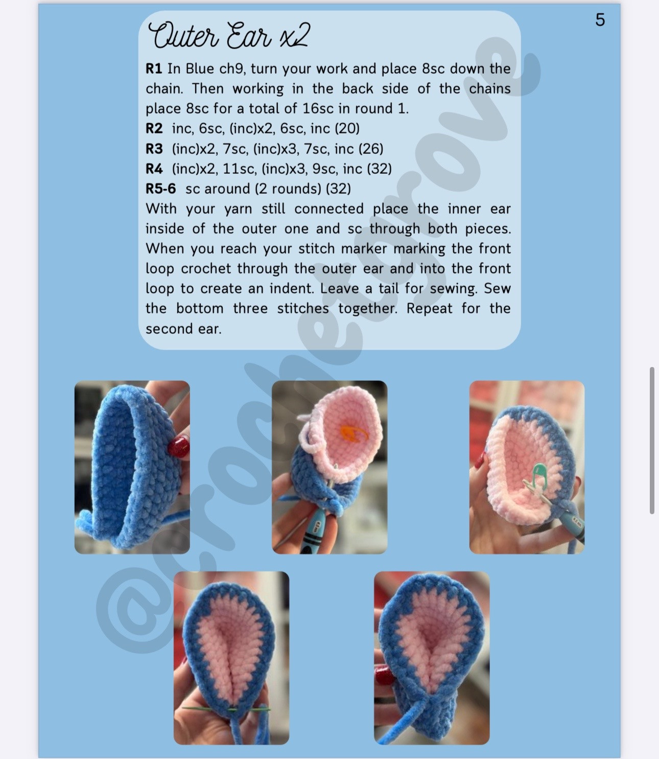 Free Blue Alien Amigurumi Crochet Pattern by CrochetGrove