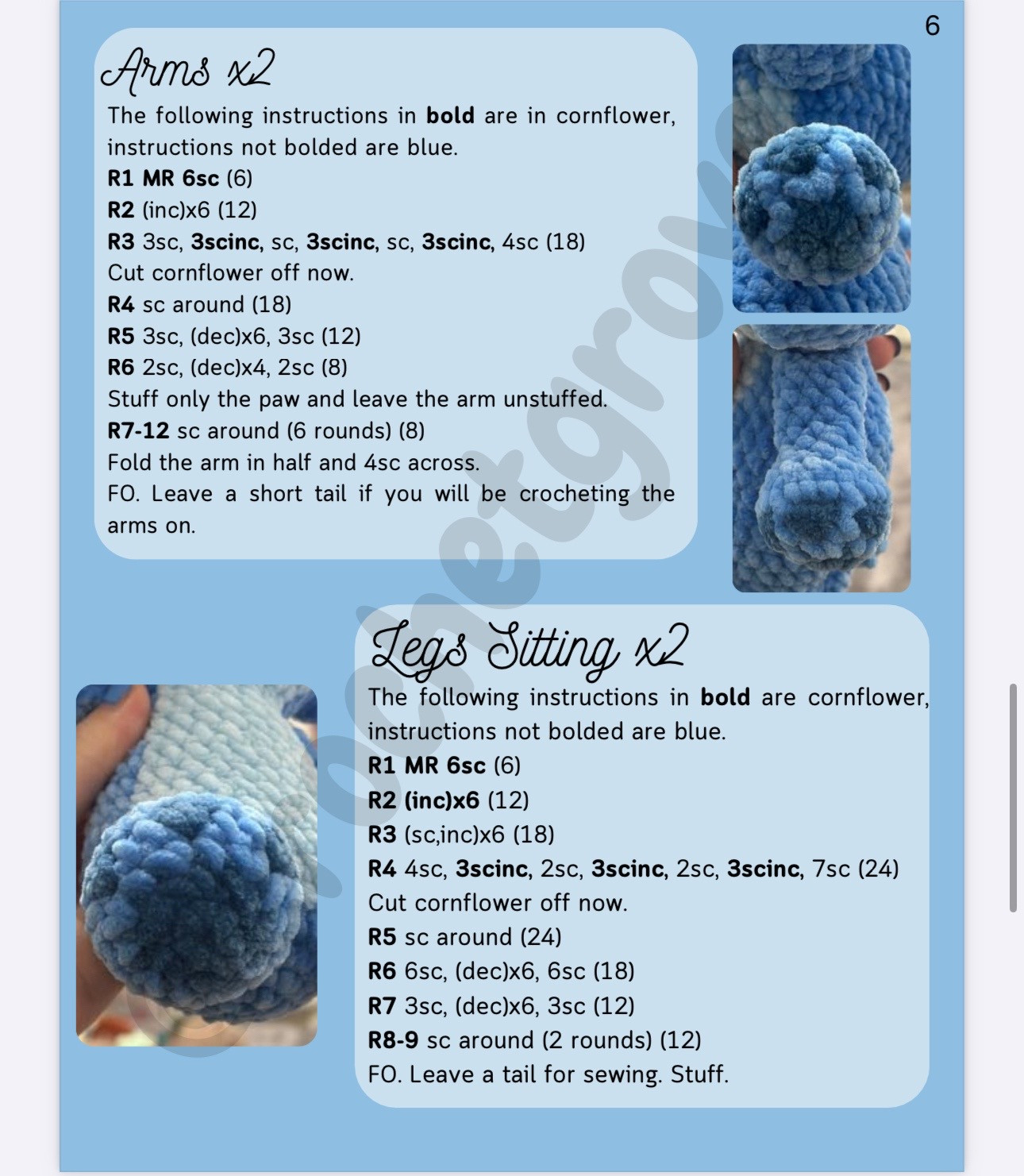 Free Blue Alien Amigurumi Crochet Pattern by CrochetGrove