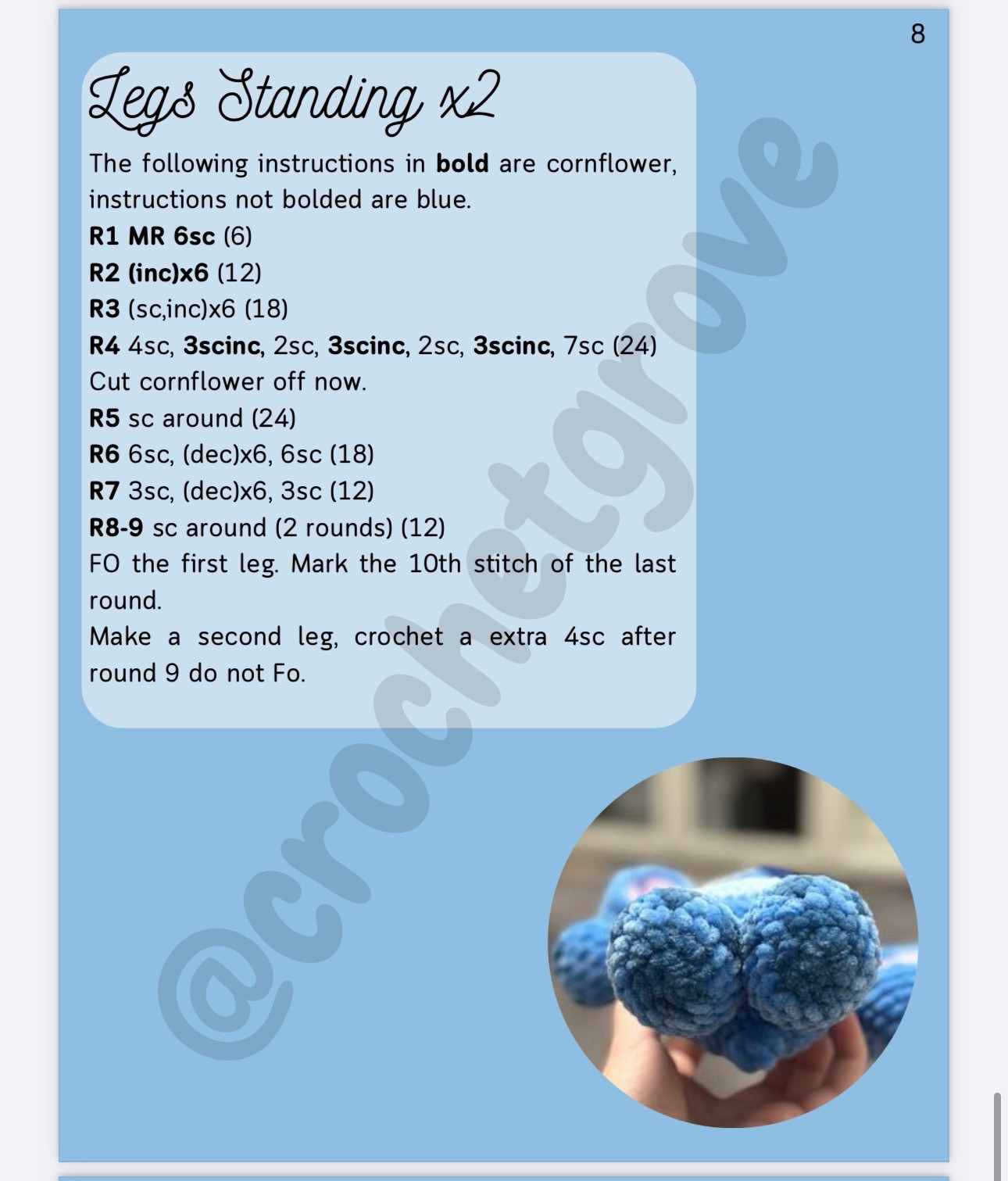 Free Blue Alien Amigurumi Crochet Pattern by CrochetGrove