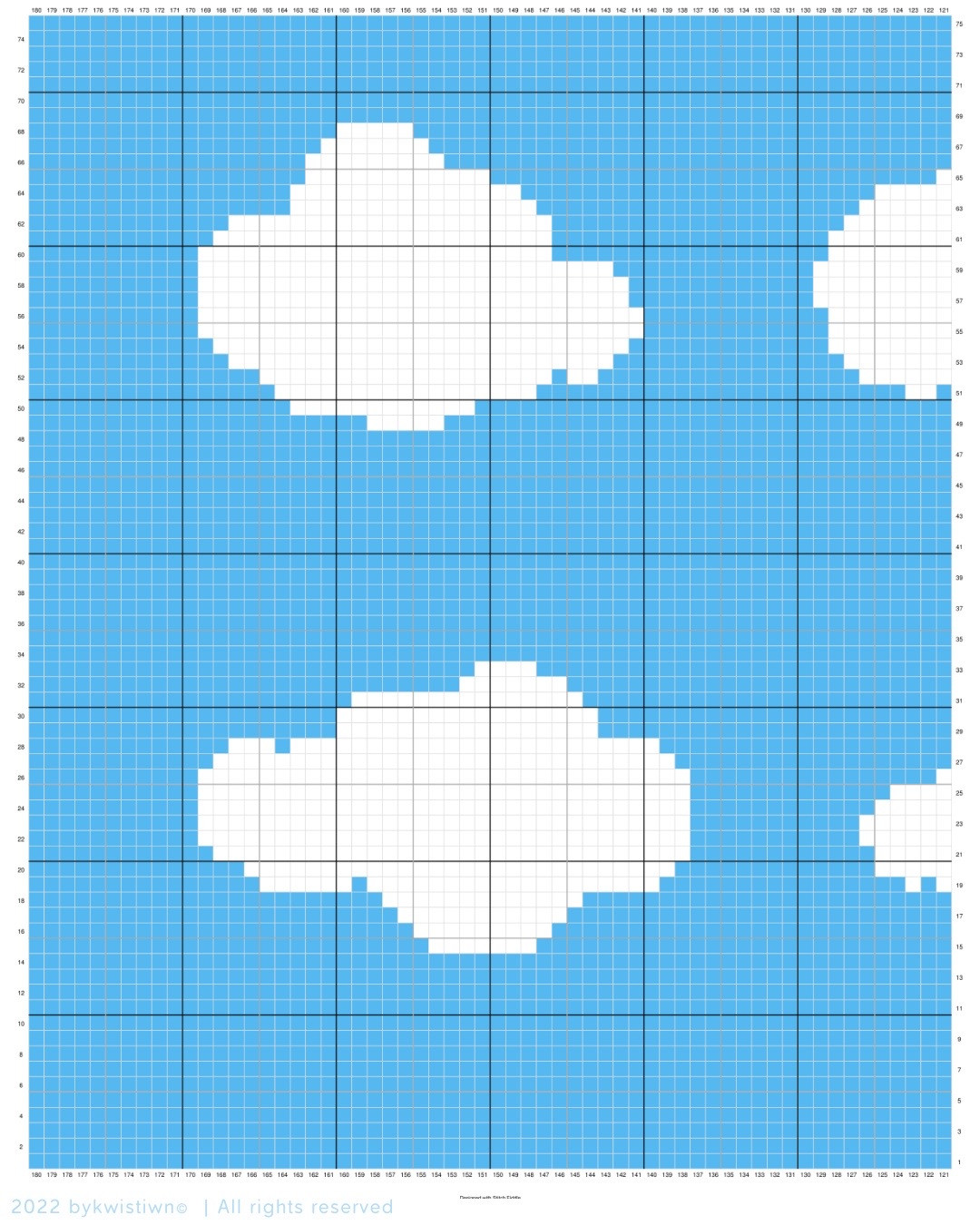 Free Cloudigan Crochet Cardigan Pattern with Cloud Graph Chart and Size Guide