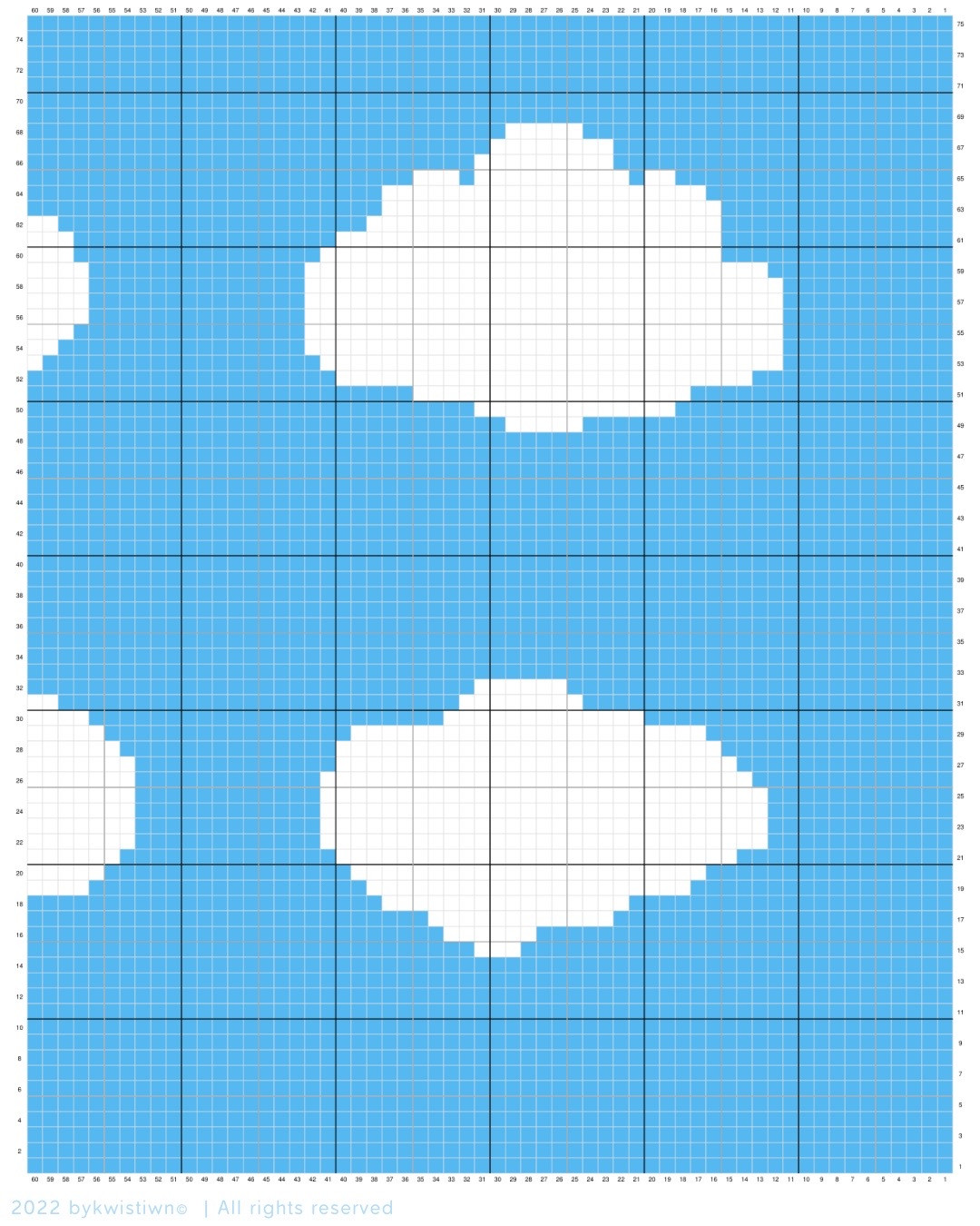Free Cloudigan Crochet Cardigan Pattern with Cloud Graph Chart and Size Guide