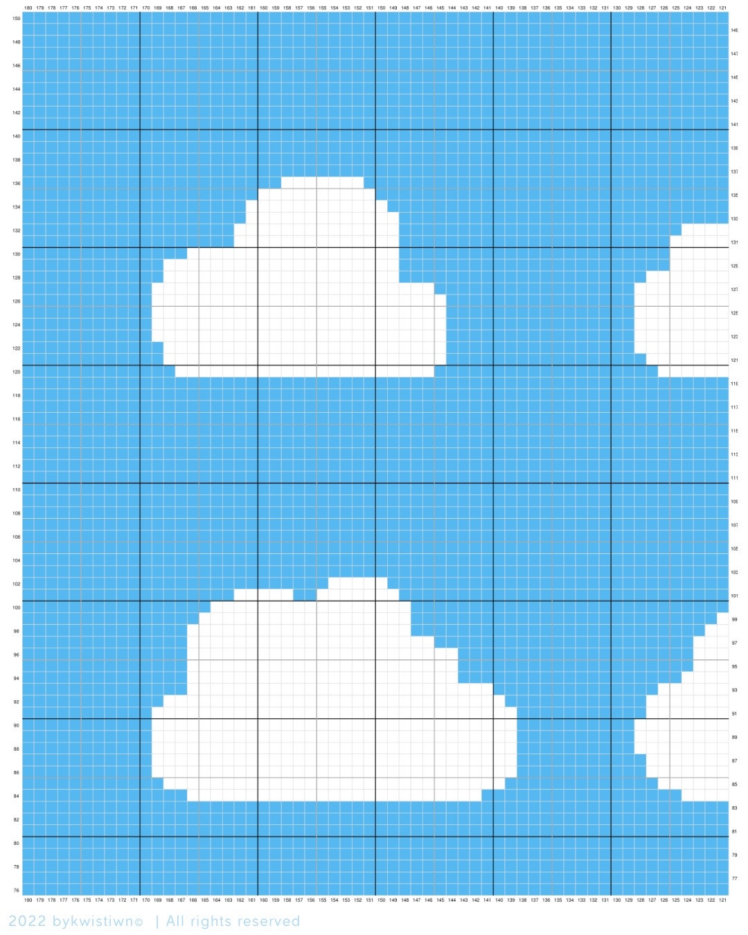 Free Cloudigan Crochet Cardigan Pattern with Cloud Graph Chart and Size Guide