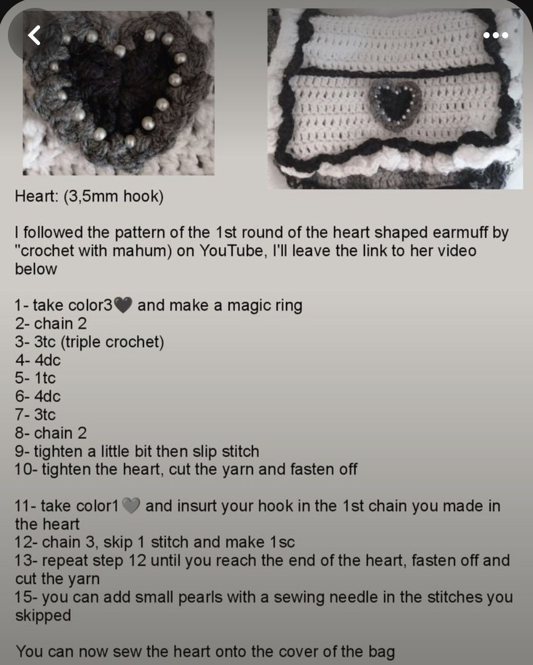 Free Crochet Bag Pattern: Cute Gray Plaid Shoulder Bag with Teddy Bear Charm Tutorial