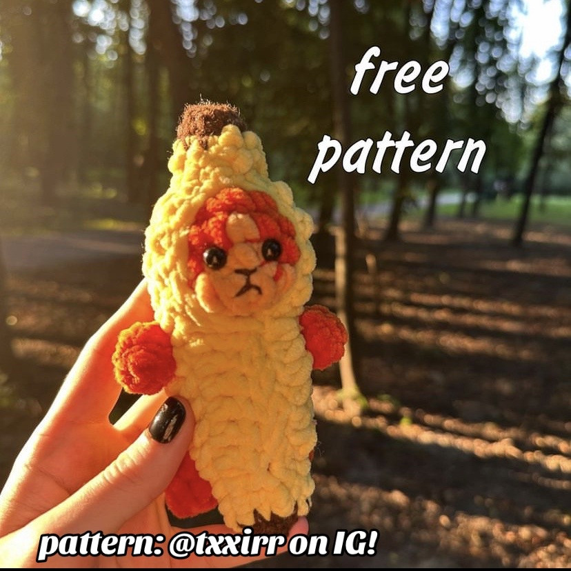 Free Crochet Banana Cat Amigurumi Pattern Review