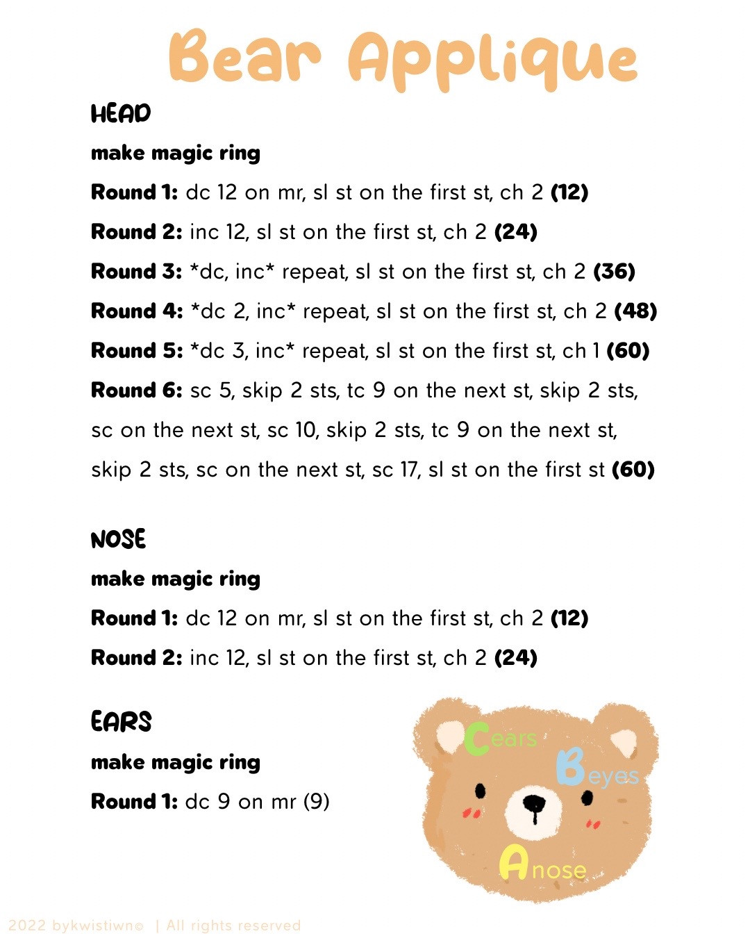 Free Crochet Bear Cardigan Pattern: Brown Button-Down Sweater with Cute Bear Applique Pocket