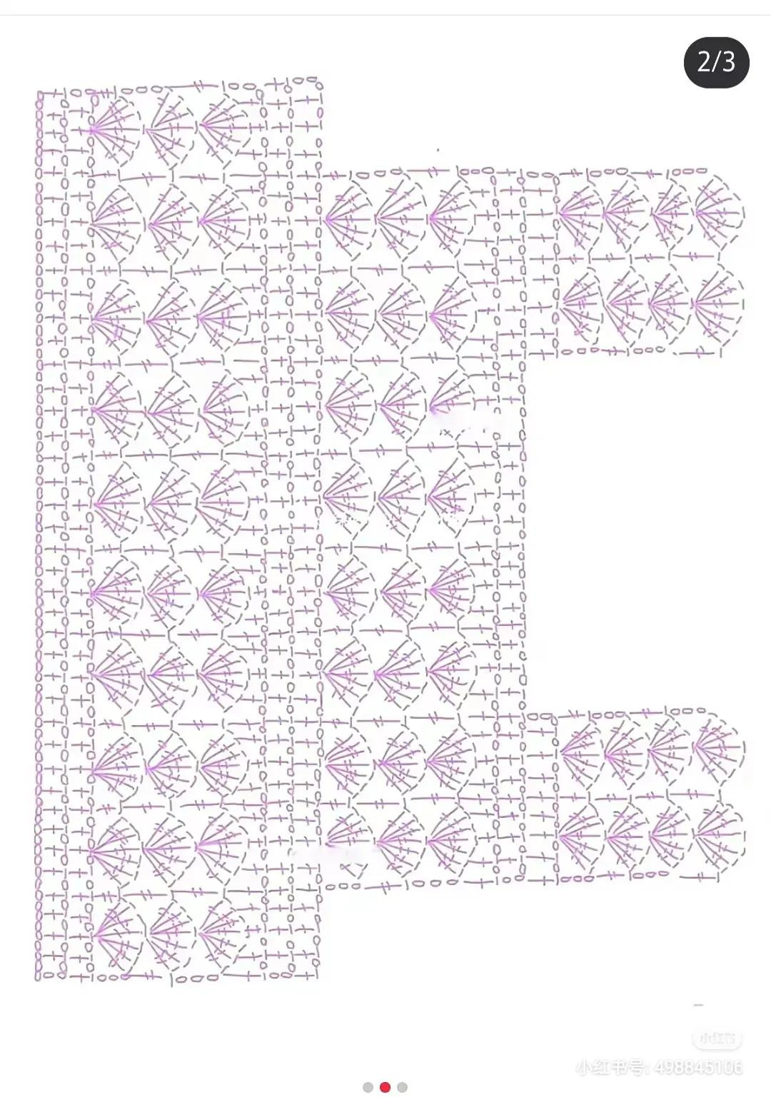 Free Crochet Chart for Beautiful Lace Shell Stitch Sleeveless Top Pattern