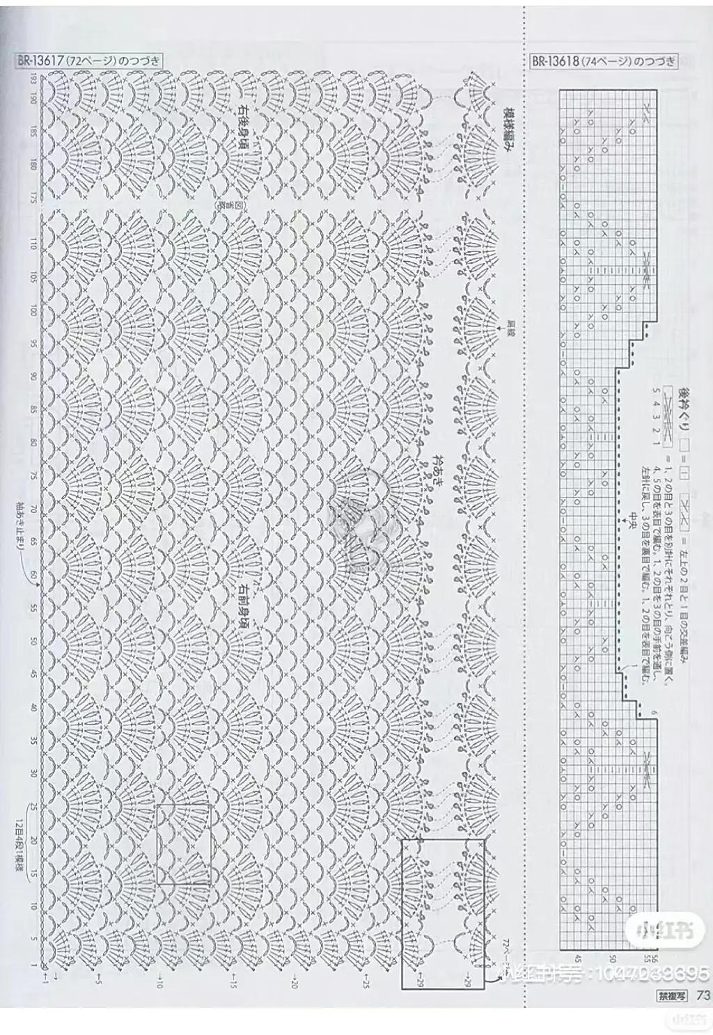 Free Crochet Chart for Beautiful Lace Shell Stitch Sleeveless Top Pattern