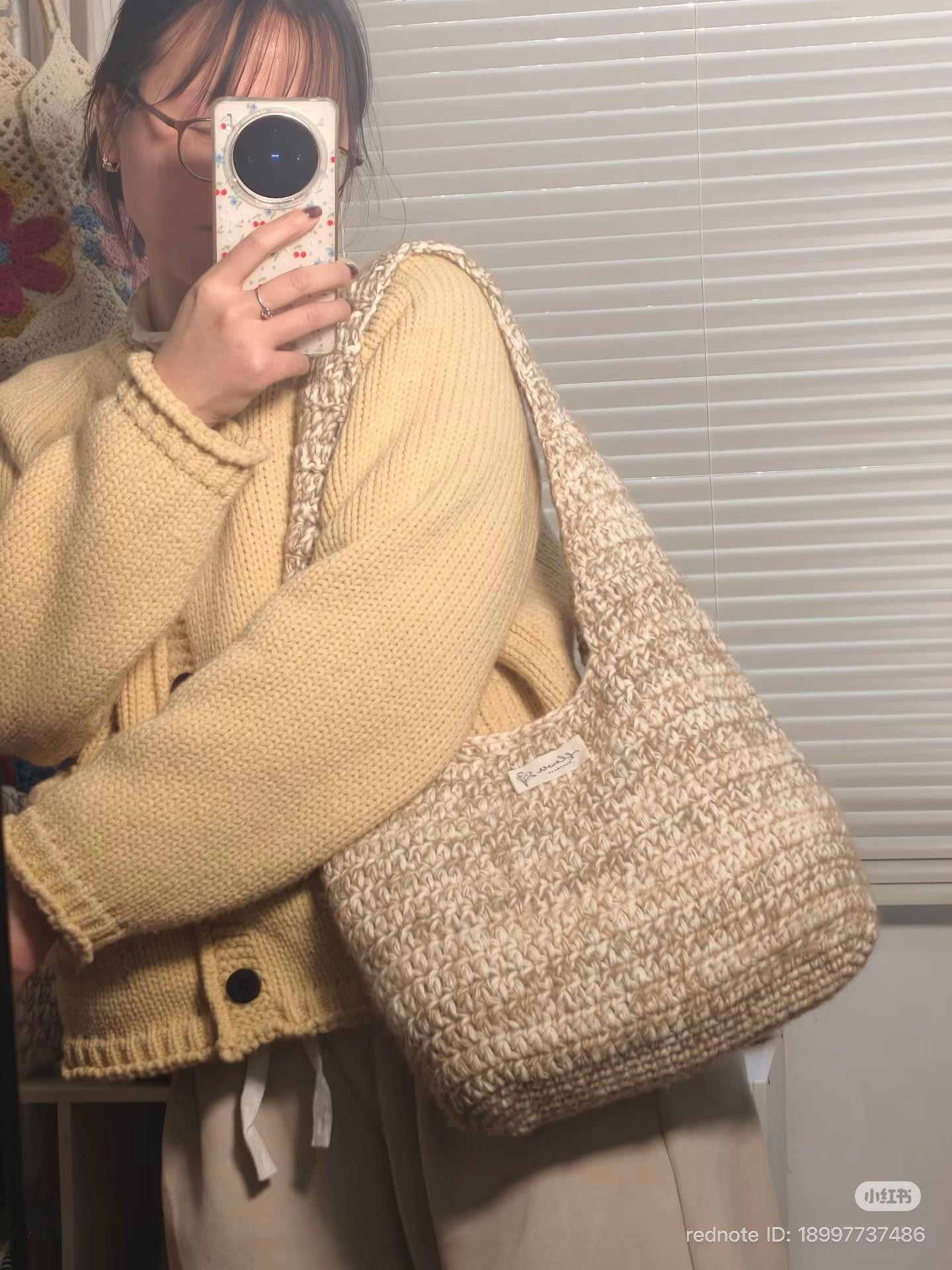 Free Crochet Chart for Chunky Textured Shoulder Bag