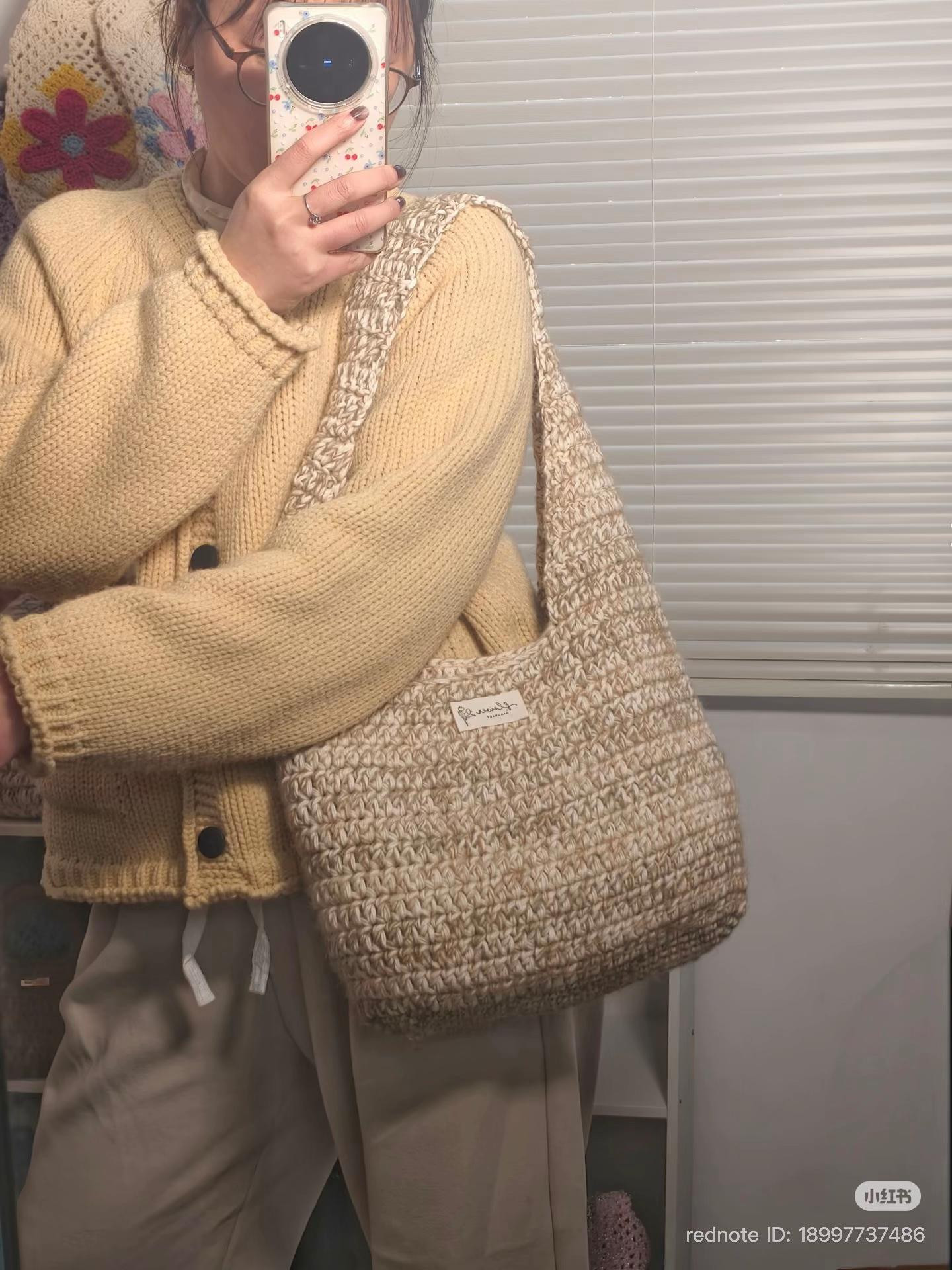 Free Crochet Chart for Chunky Textured Shoulder Bag