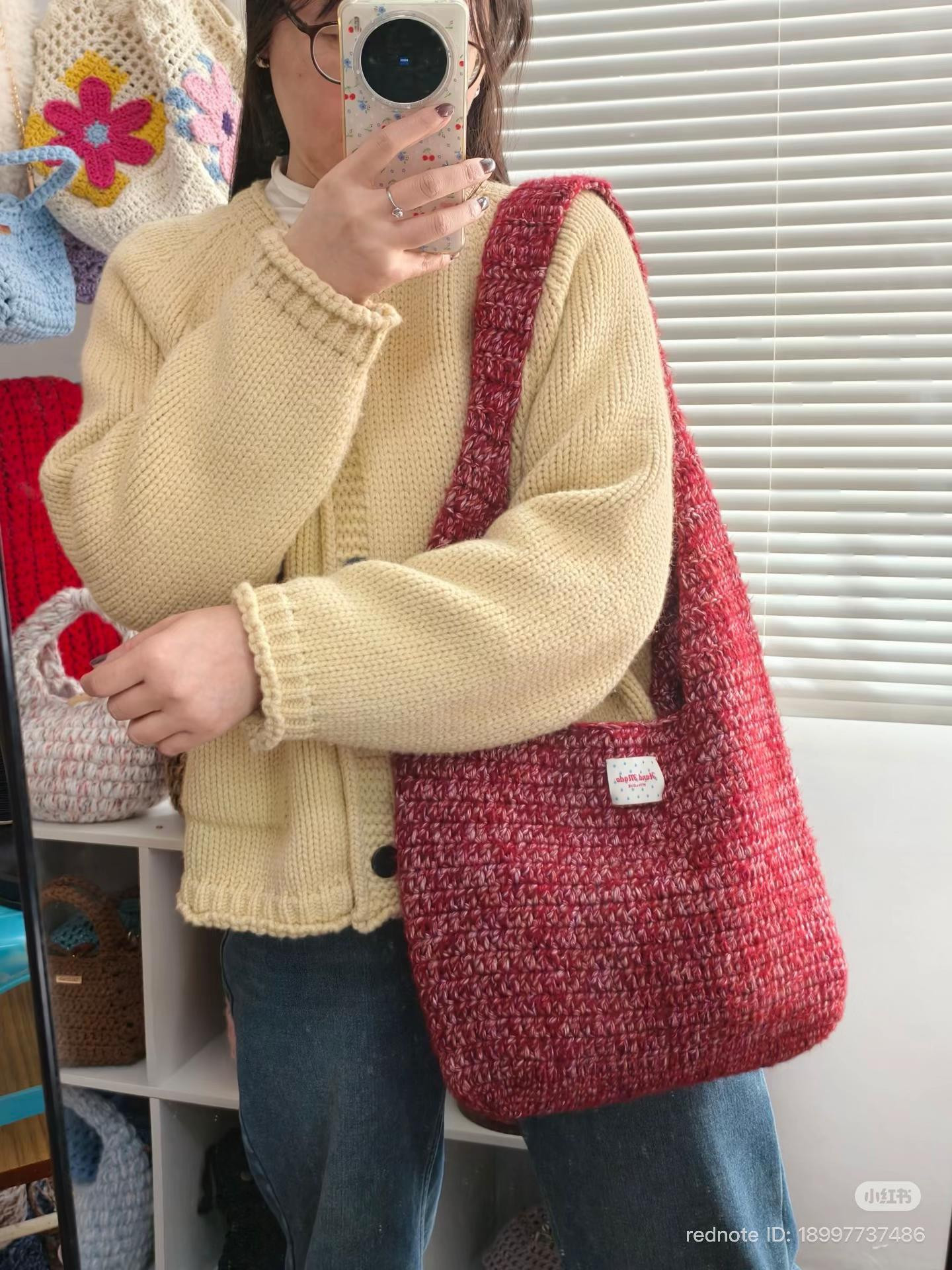 Free Crochet Chart for Chunky Textured Shoulder Bag