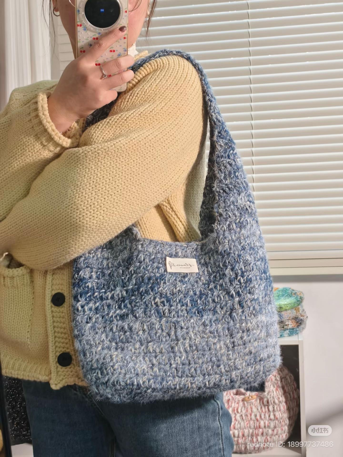 Free Crochet Chart for Chunky Textured Shoulder Bag