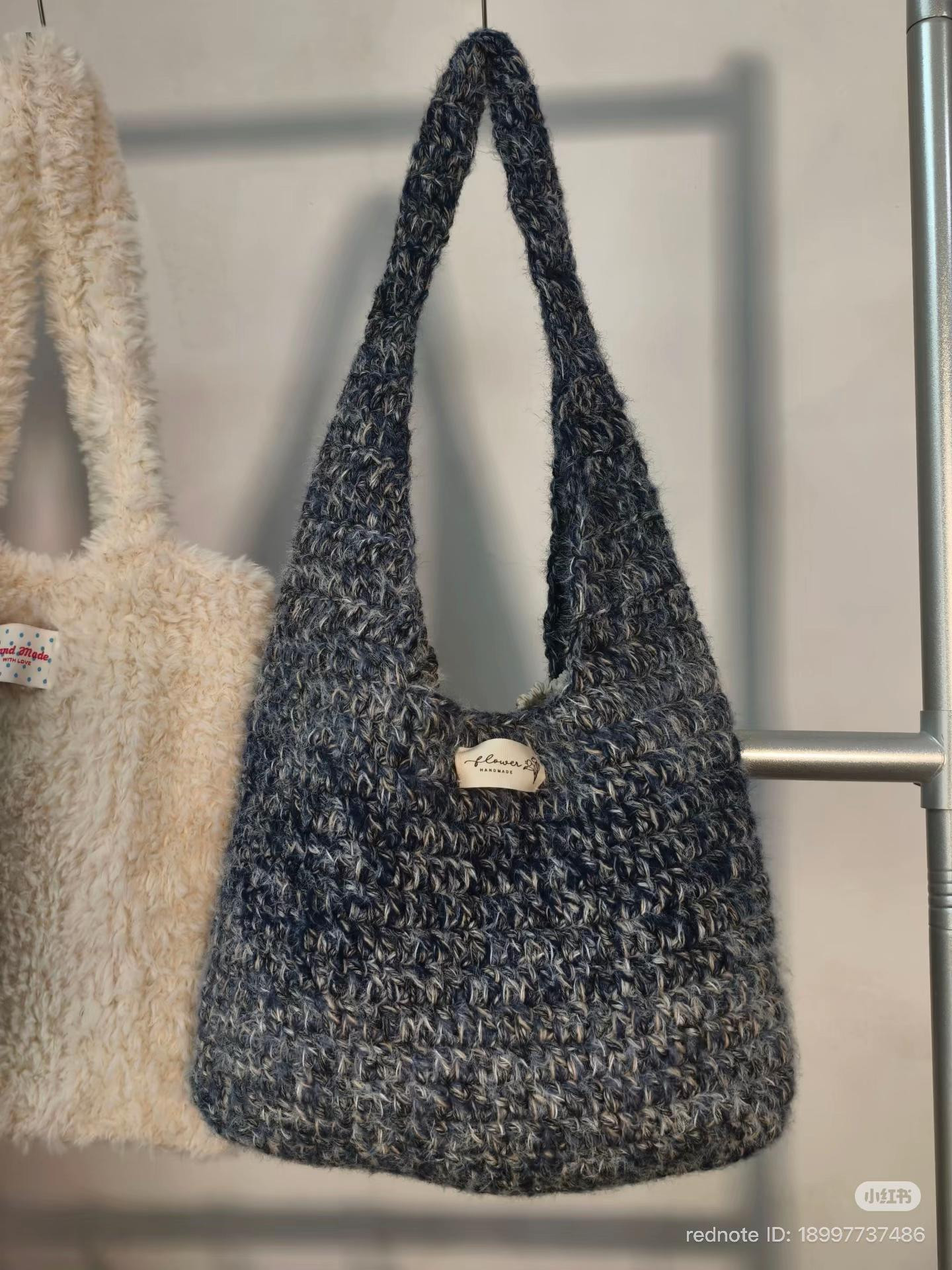 Free Crochet Chart for Chunky Textured Shoulder Bag