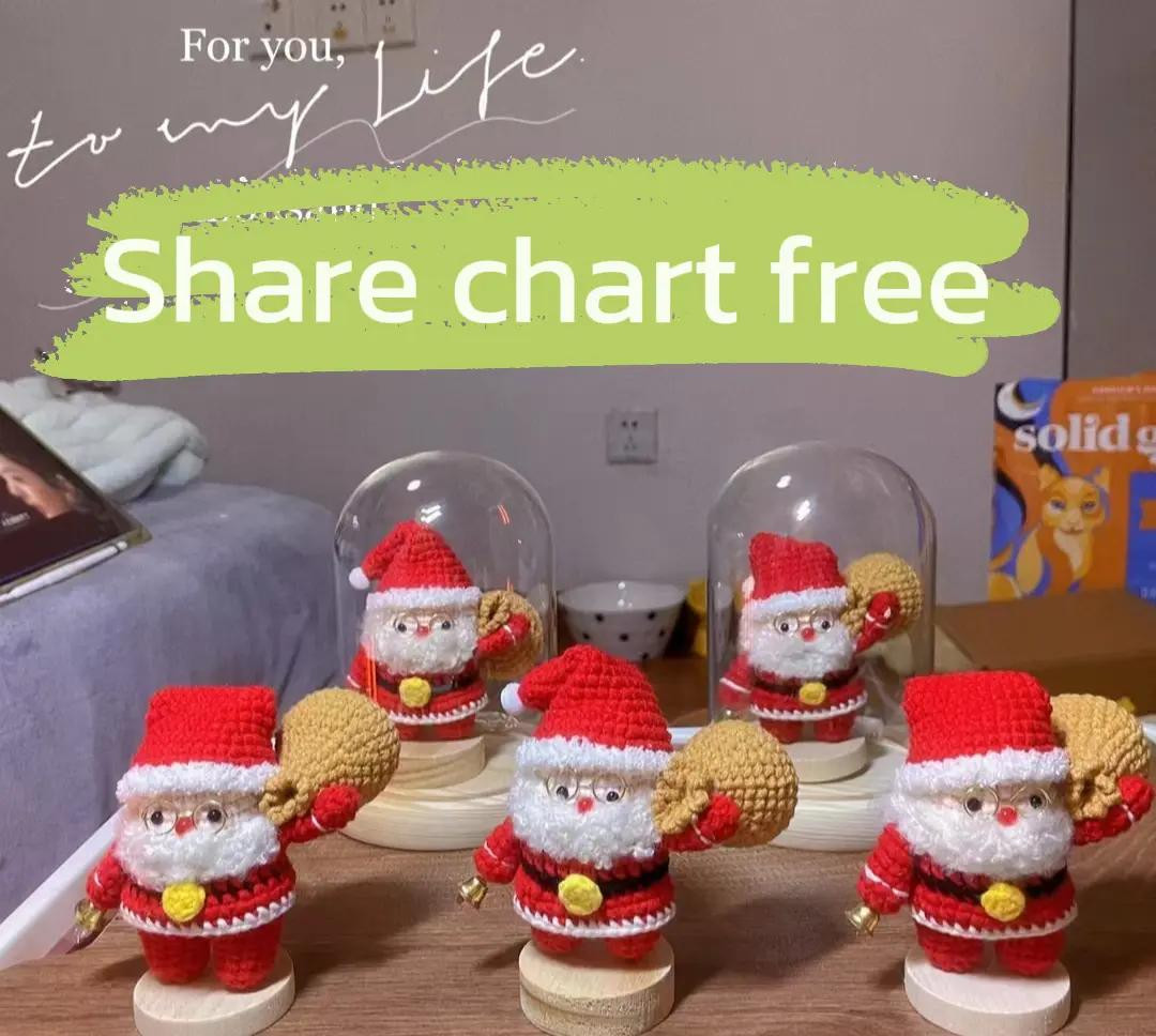 Free Crochet Chart: Santa Claus with Sack