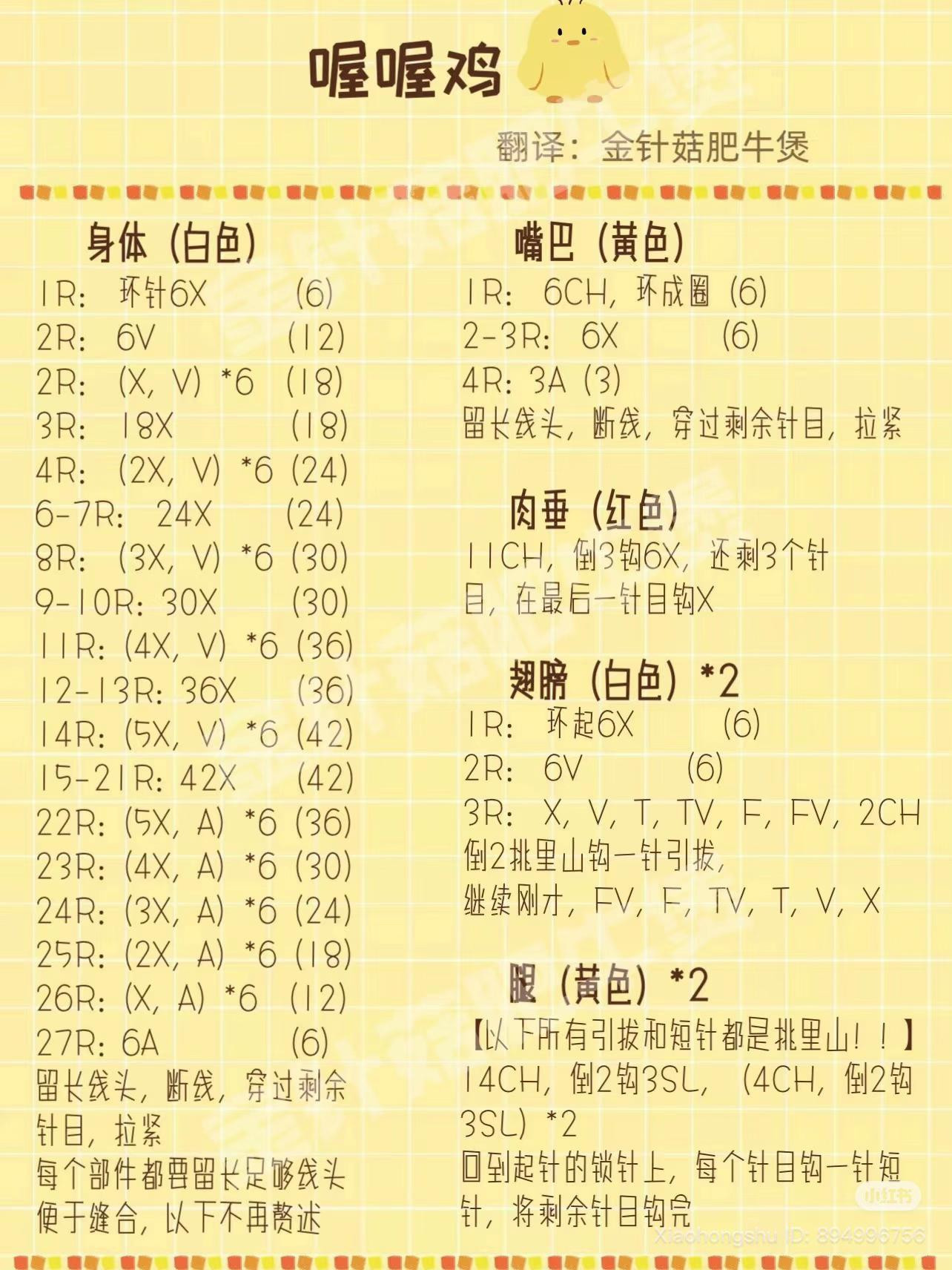 Free Crochet Chicken Amigurumi Patterns Collection