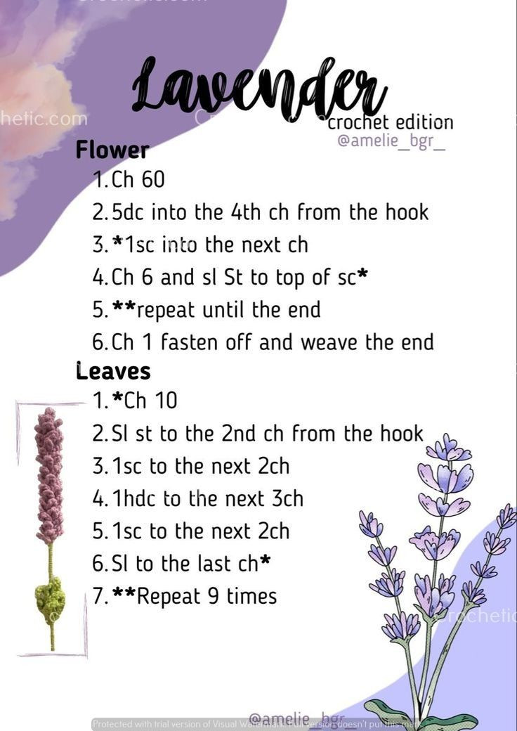 Free Crochet Flower Patterns: Daffodil, Lavender, Bellflower & Lily