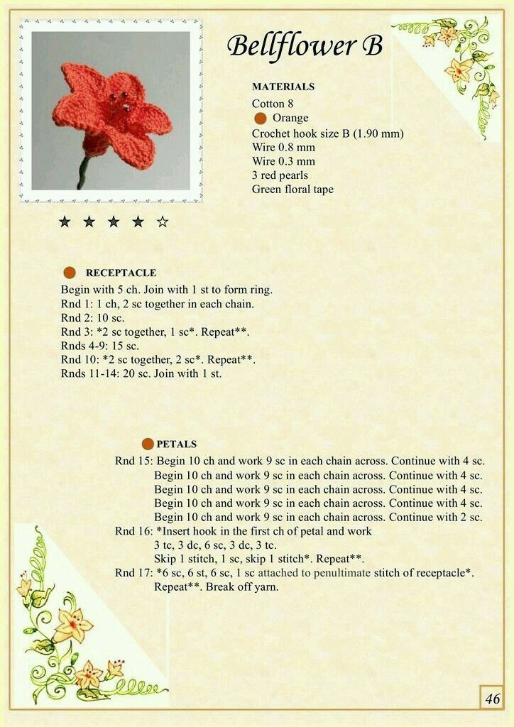 Free Crochet Flower Patterns: Daffodil, Lavender, Bellflower & Lily